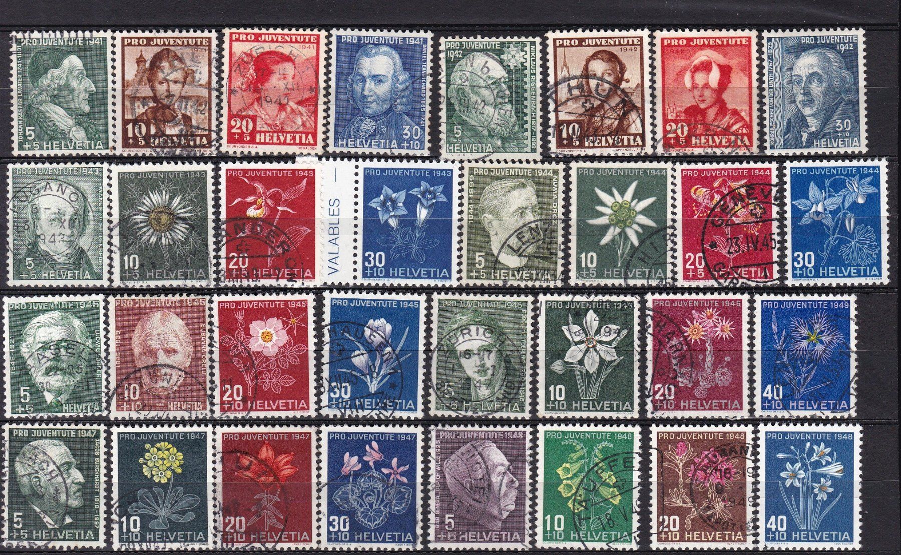 Tutti i francobolli: Pro Juventute Briefmarken Lot ab Vorläufer – Usato da Münchwilen AG venduto da Nesar 3
