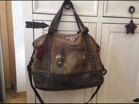 Coole Vintage Tasche im Aviator Stil, sehr guter Zustand