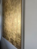 ELYSIUM Original Artwork Gold Blattmetall Leinwand 100x150cm
