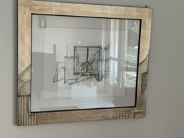 Rolf Knie Lithografie "Tiger im Käfig"