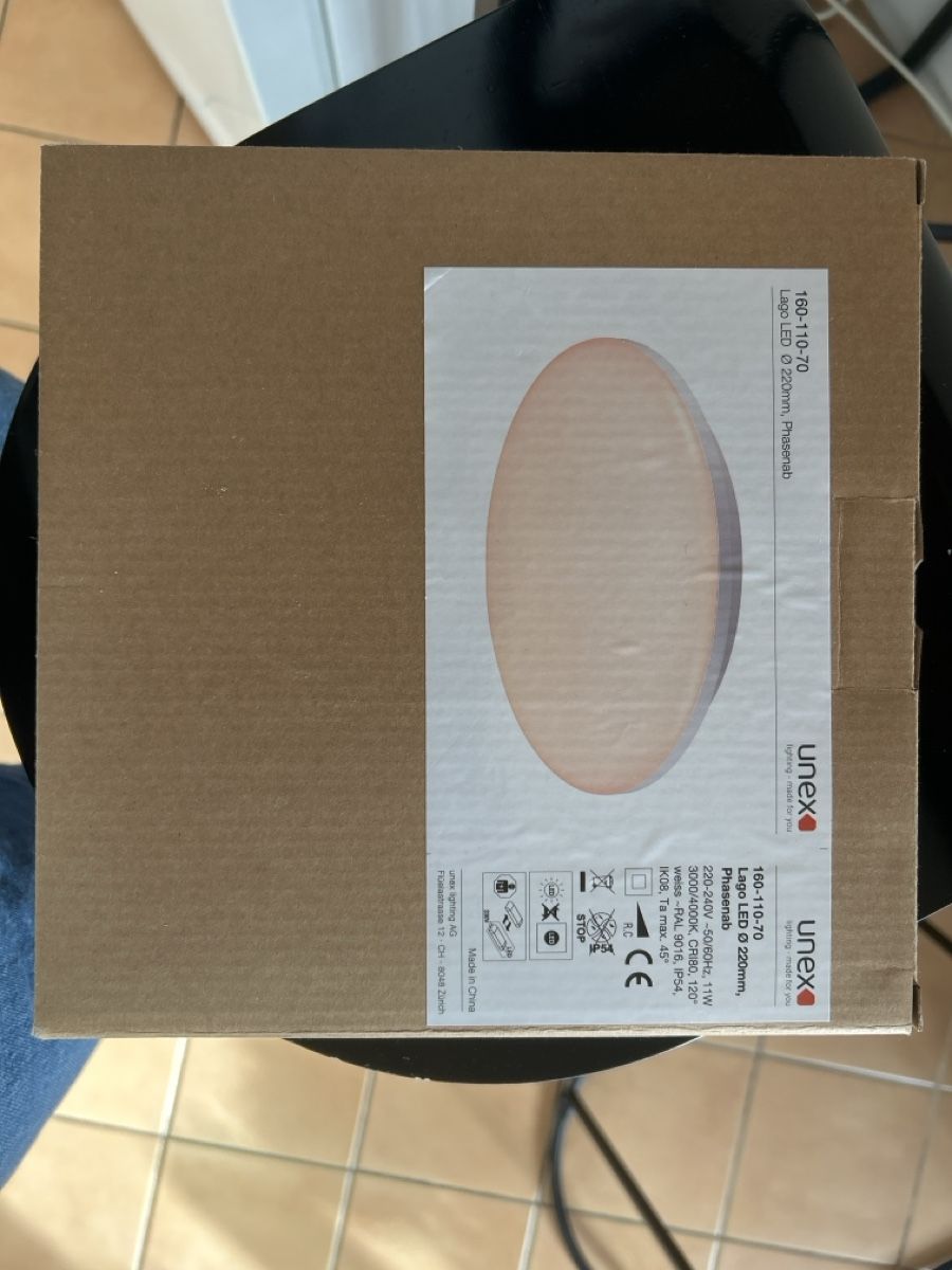 Lampadari & plafoniere: Lampe LED Unex Lago, Große 220mm - Neue – Nuovo e nell'imballaggio originale da Lausanne venduto da giu_n2jk