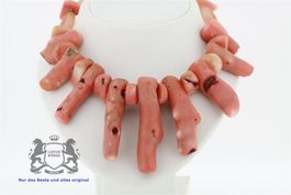 Aussergewöhnliche Korallen Kette Länge 44 cm *S1038