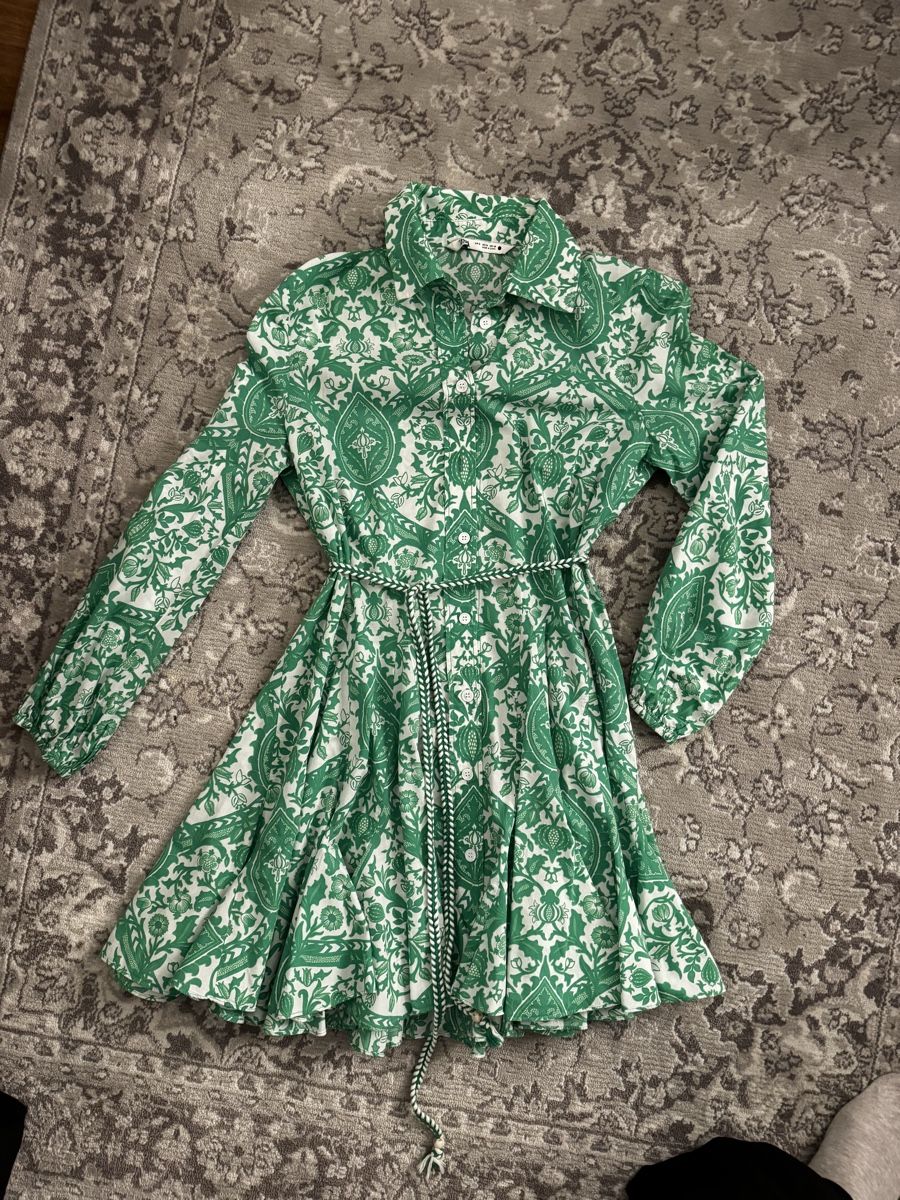 Zara Vestiti: Sommerkleid Gemustert Grün  – Usato da Schaan venduto da kri_tsw8 3
