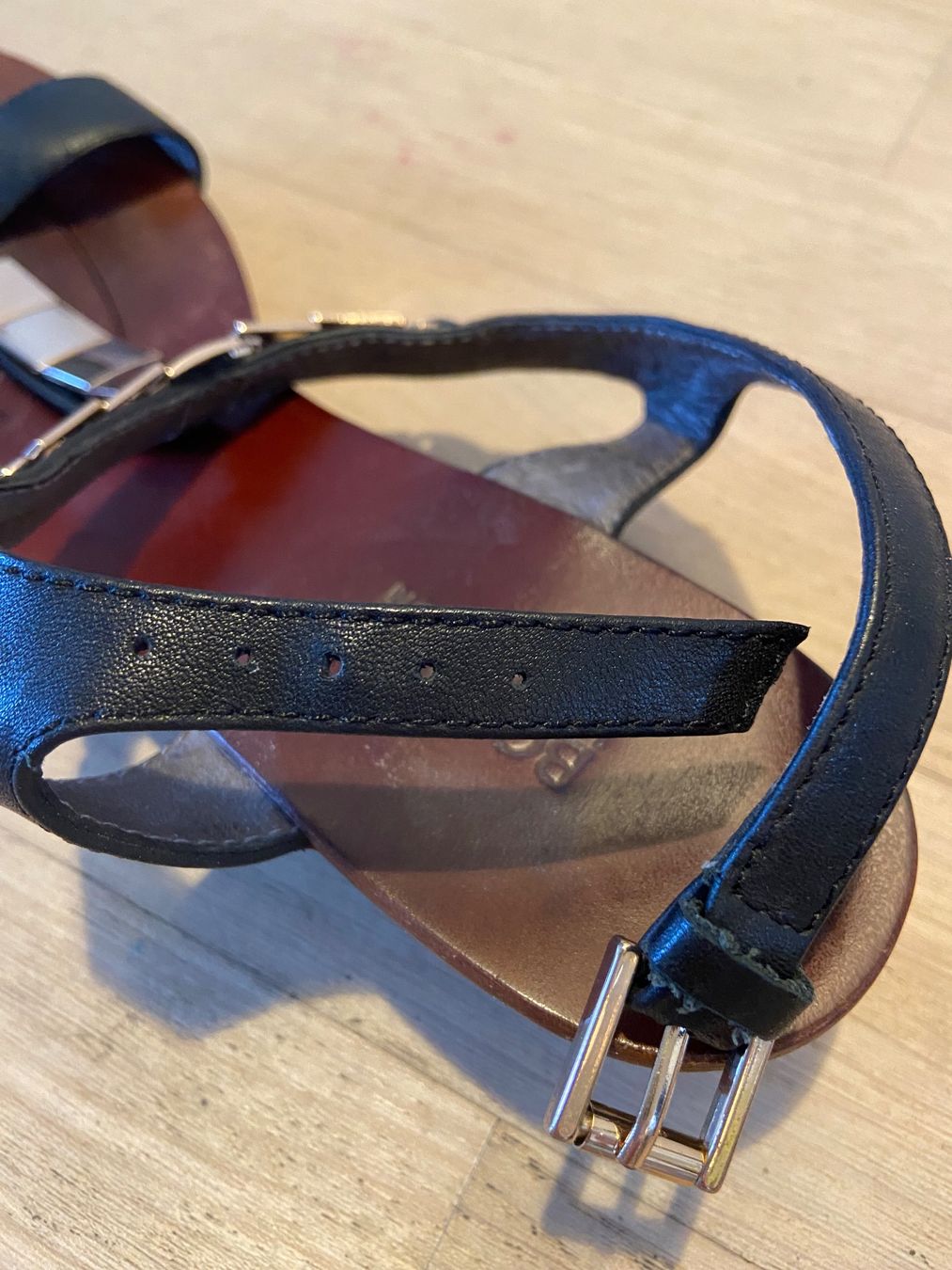 Scarpe da donna: BOCAGE Sandales compensées cuir noir et or 39 – Nuovo (secondo la descrizione) da Genève venduto da kik_8jd6 6