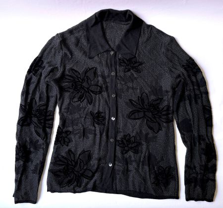 Hemdbluse, Leicht durchscheinender, feiner Stoff*****