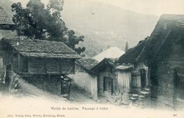 Inden   VS  (nahe Leukerbad)   -   Dorfpartie    ca. 1 9 0 0