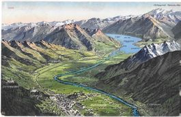 Bellinzona bis Lago Maggiore Panorama Feldpoststempel