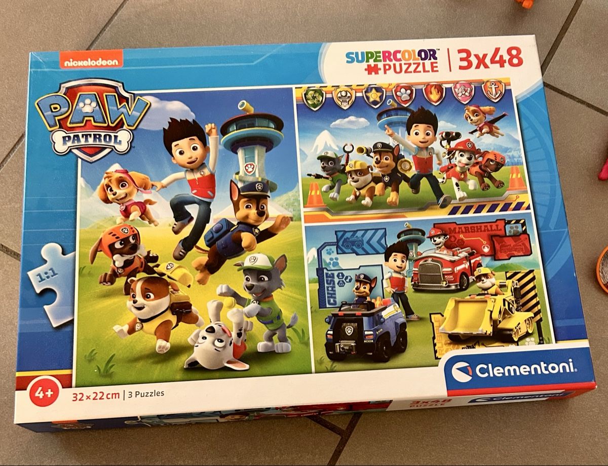 Giocattoli: Paw Patrol Set mit 2 Puzzles, Memory und Mini Figuren – Usato da Oberhasli venduto da Schneeschueh 1