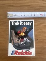 Vintage Raichle „Trek it easy“ Aufkleber – Schweizer Werbung