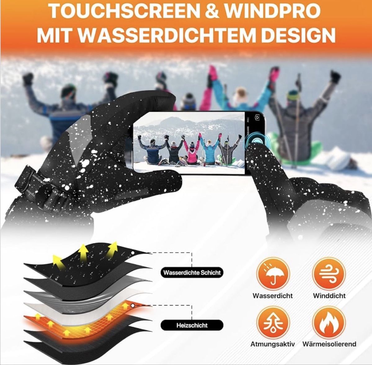 Handschuhe & Handstulpen: Beheizte Winterhandschuhe wasserdicht Touchscreen – Neu und originalverpackt aus Suhr von SchnapperCH 2