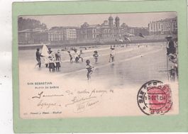 Spanien San Sebastian Playa de Banos 1904