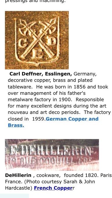 Caraffe: Carl Deffner, Esslingen, Kupfer & Messing Eierwärmer – Usato da Ranflüh venduto da SwR_E19 5
