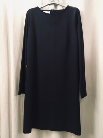 Piu & Piu LA Kleid Viscose Jersey uni marine Gr 44