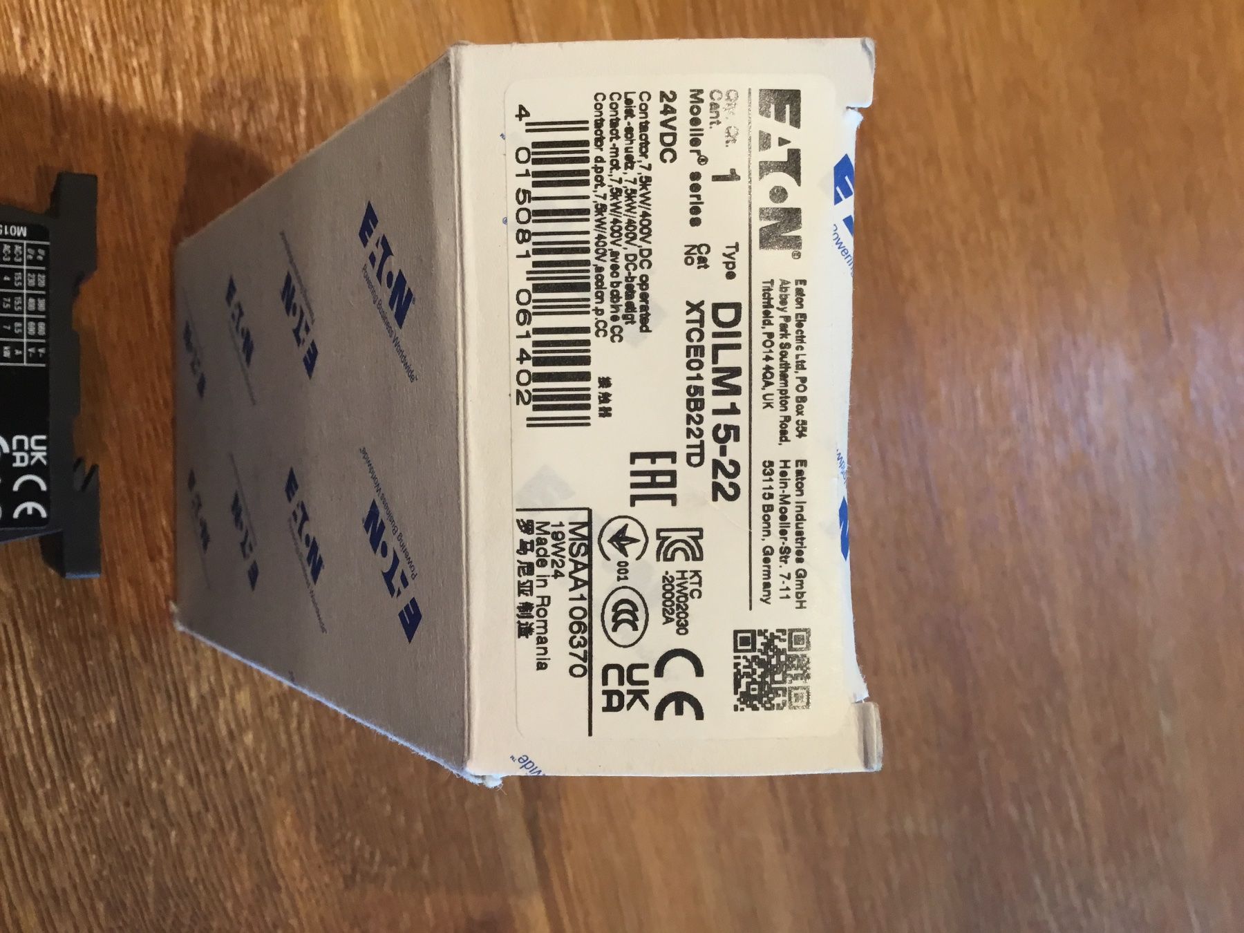 Componenti elettronici: Eaton Leistungsschütz – Nuovo e nell'imballaggio originale da Bretzwil venduto da mar_w8vg 2