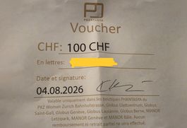 Phantasya - Schmuck Gutschein 100 CHF