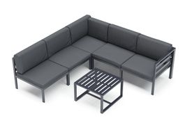 Lounge SAMBIA 6-teilig anthrazit - Gratis Versand