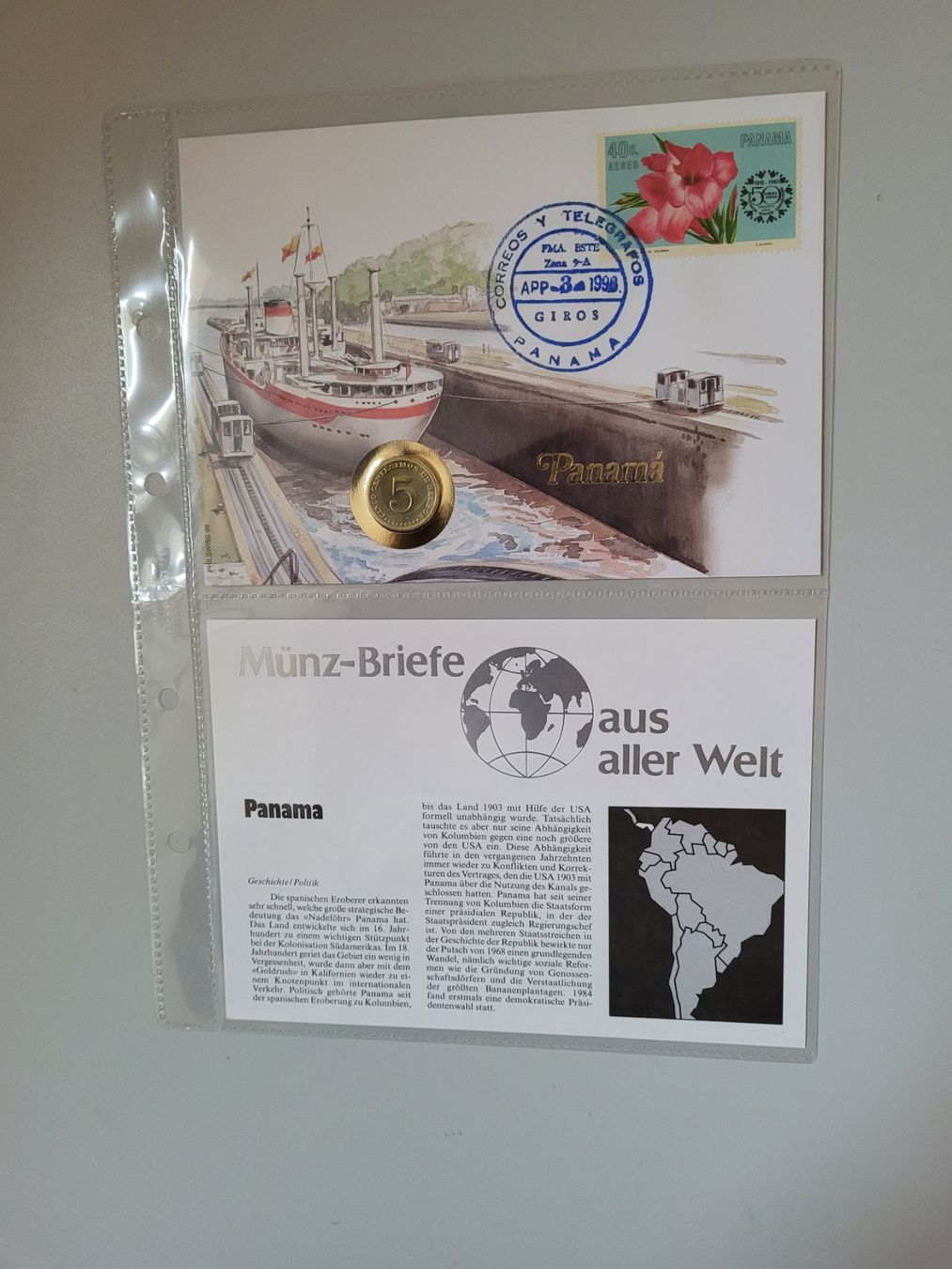 Tutti le monete: Münzbrief Panama – Nuovo e nell'imballaggio originale da Bertschikon Gossau venduto da KEO2