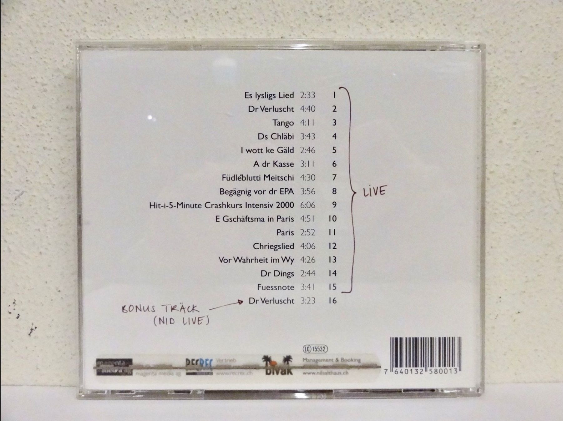 CDs: CD NILS ALTHAUS / FUESSNOTE – D'occasion à Kerzers par djstarsky73 1