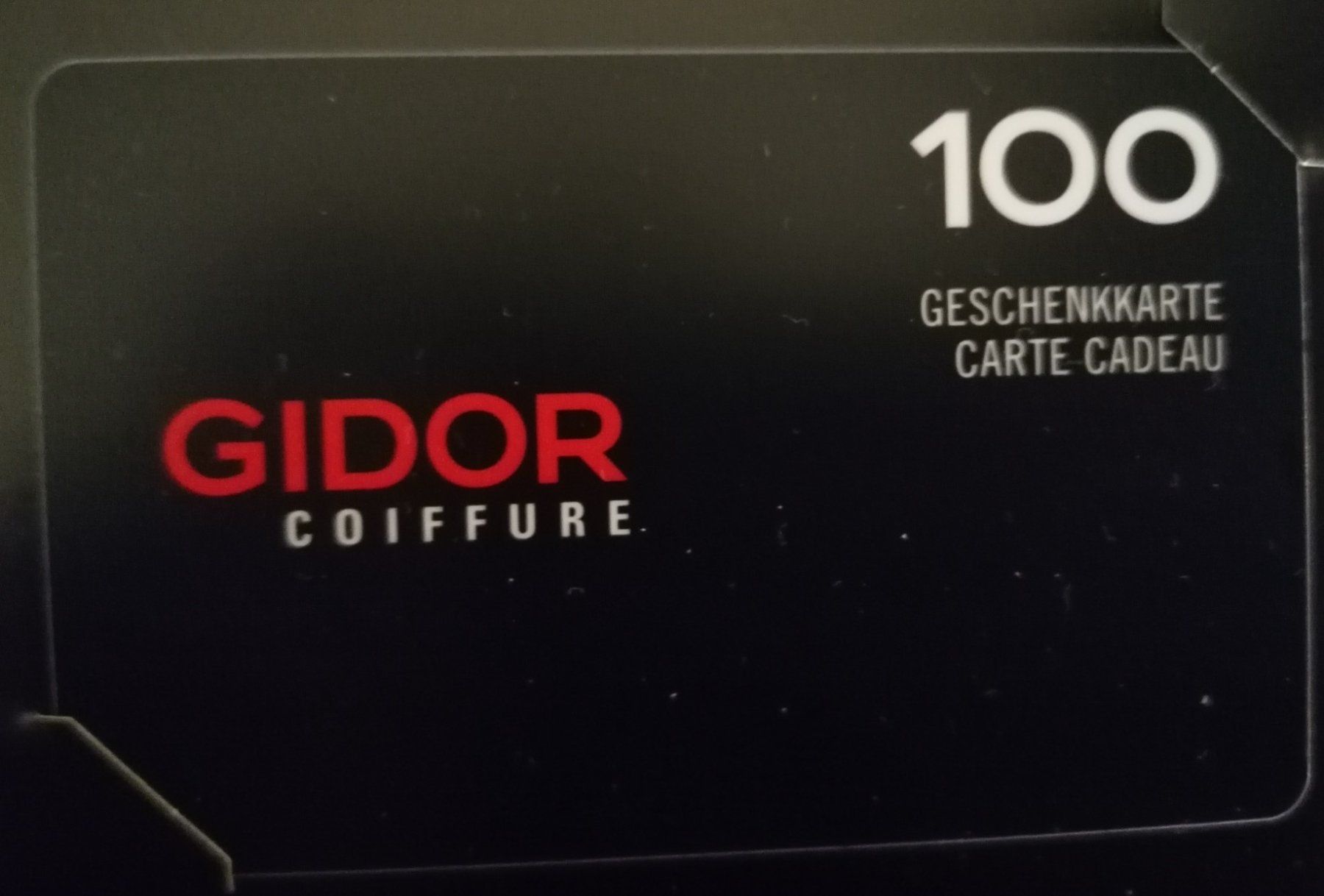 Gidor Coiffure Gutscheine: GIDOR Geschenkkarte – Neu und originalverpackt aus St. Margarethen TG von Mapy1