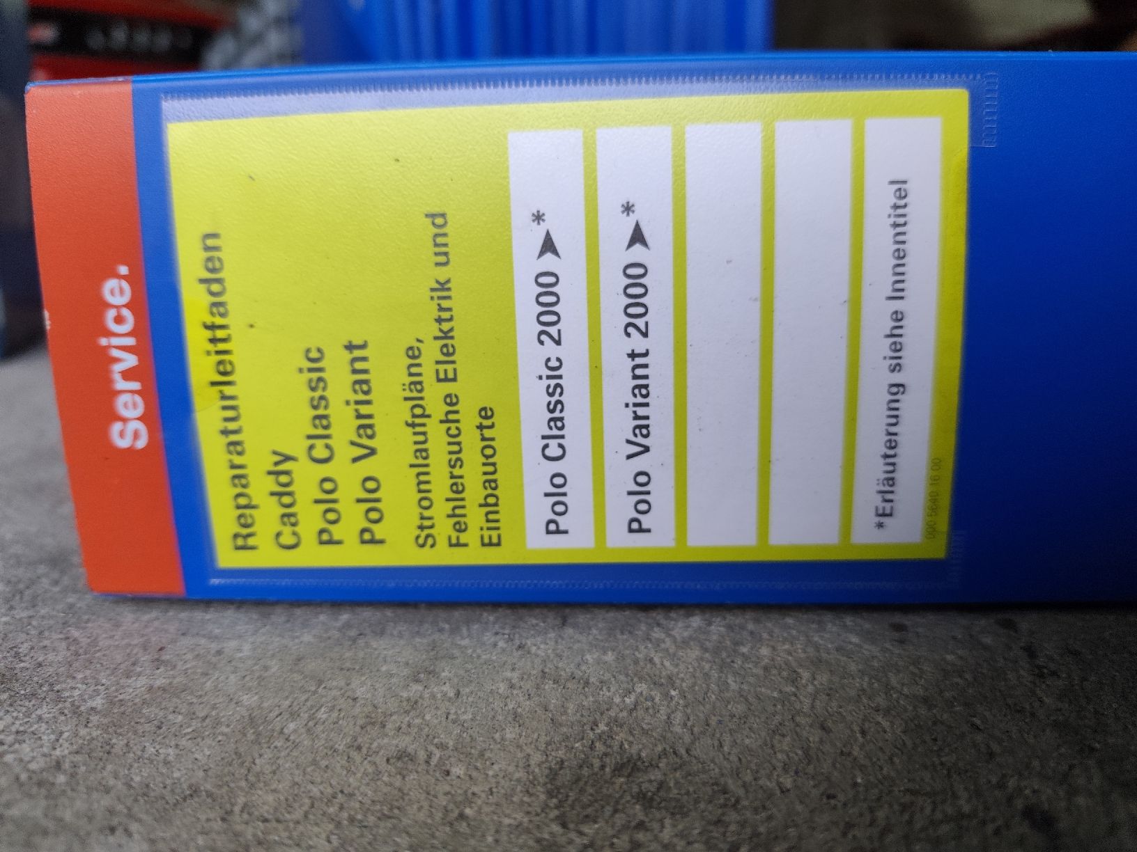 Libri: Werkstatthandbücher VW Polo Classic 1996/ Variant 1998/ 2000 – Usato da Rebstein venduto da andi322 8