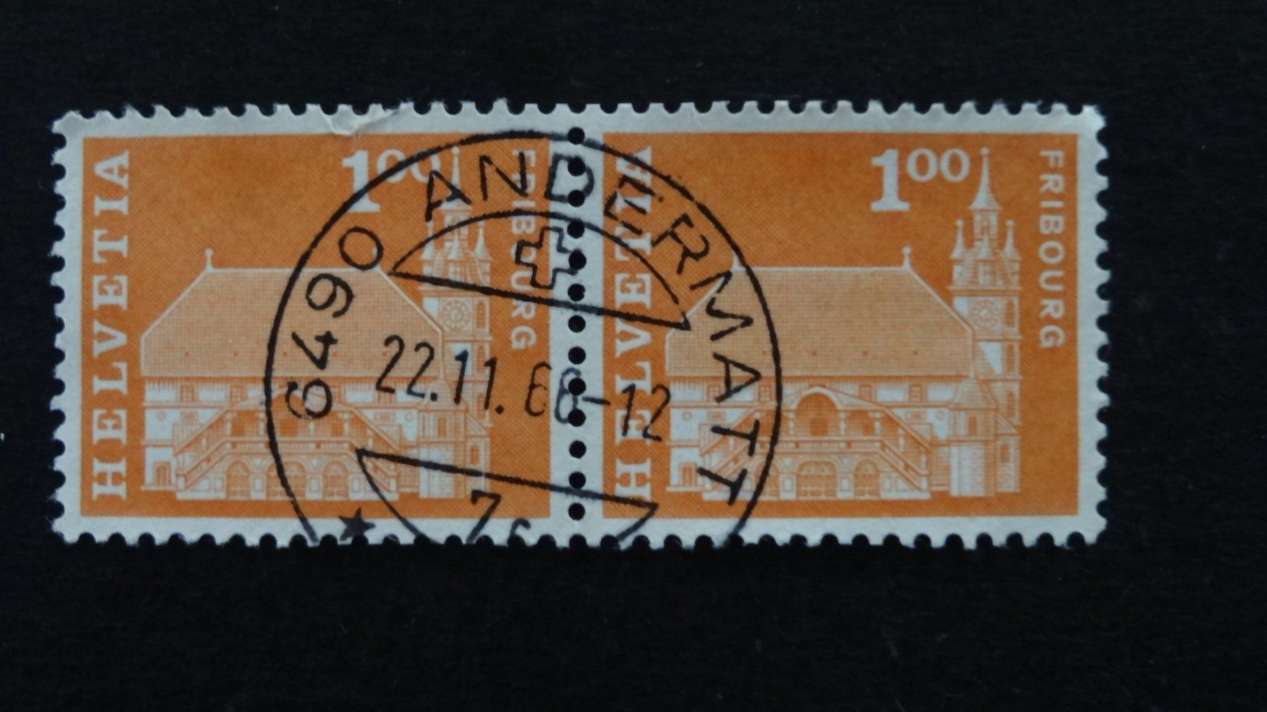 Tutti i francobolli: Vollstempel ANDERMATT 22.11.66    142 – Usato da Anwil venduto da C-DAIHA