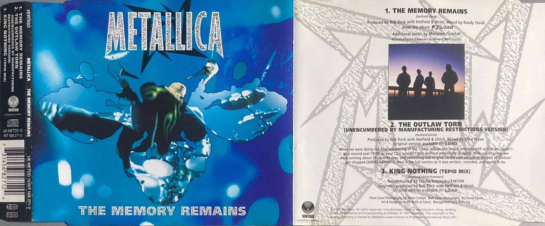 CDs: METALLICA - THE MEMORY REMAINS – D'occasion à Poliez-Pittet par Newtown-Records