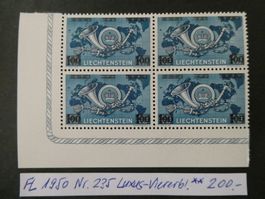 FL 1950 Nr. 235 im Luxus-Viererblock postfrisch