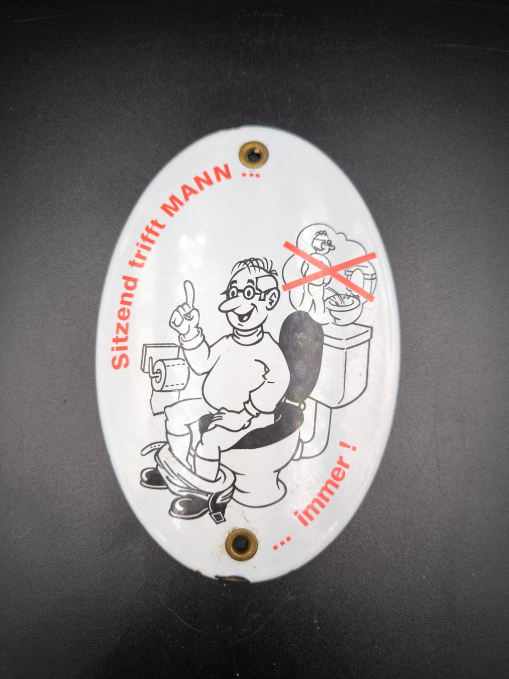Schilder: Email Schild, WC Motiv – Gebraucht aus Rorschacherberg von snOOpydOg11 1