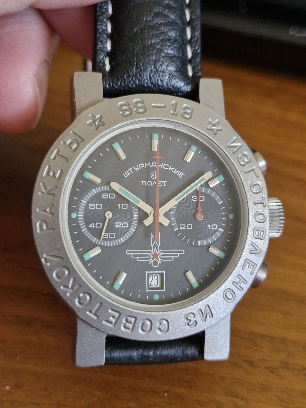 Poljot Orologi: Recyclete SS-18 Atomrakete! Poljot Sturmanskie Chrono – Usato da Birrhard venduto da Marki-Mark 9
