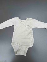 Merino Baby Wickelbody langarm Creme gebraucht Gr:56