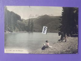 AK Lac de Morgins Wallis / Berg Seen Natur Menschen