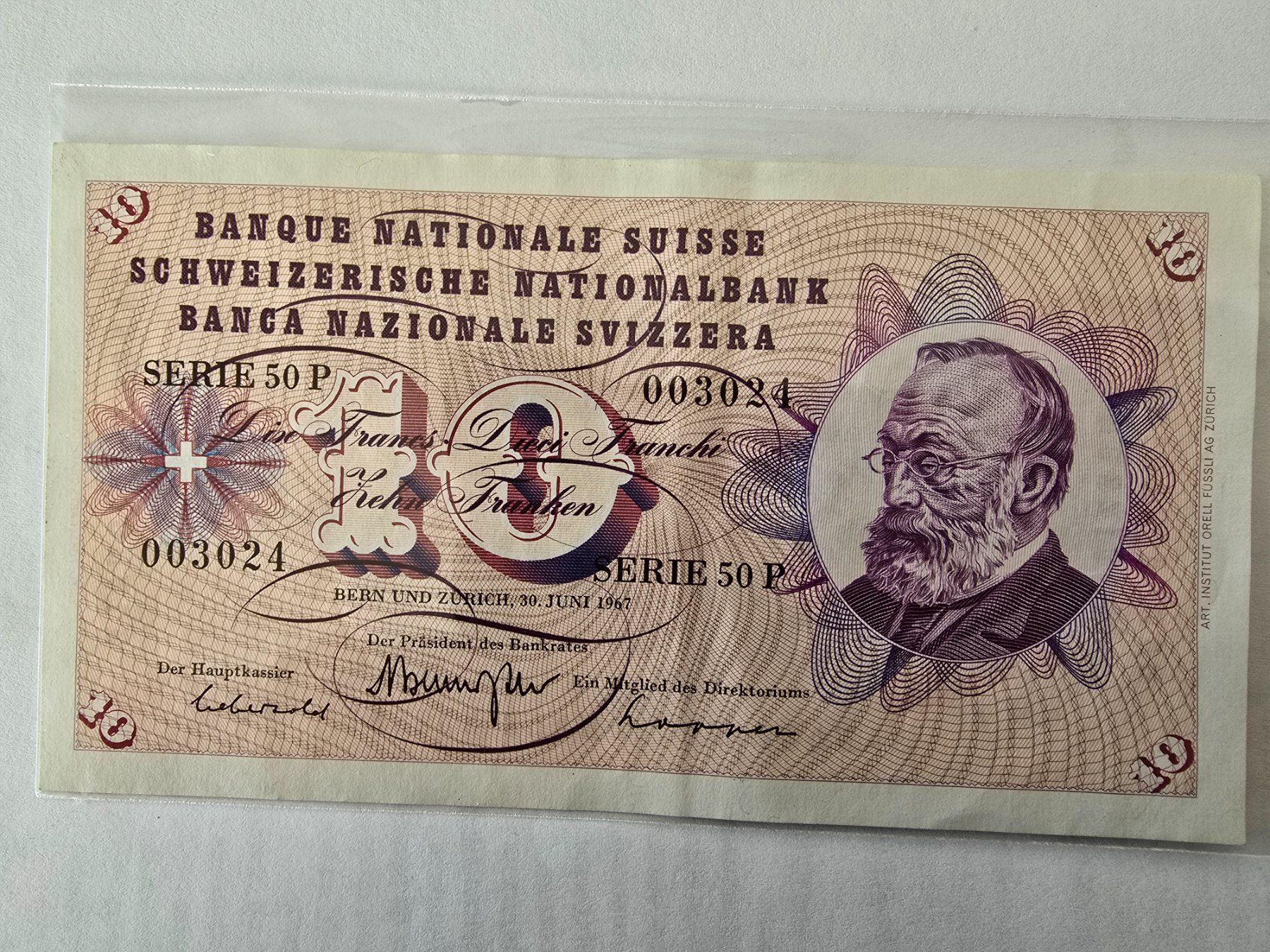 Banconote: Billets de 10 francs, Série 50 P – Usato da Neuenhof venduto da brasvarela