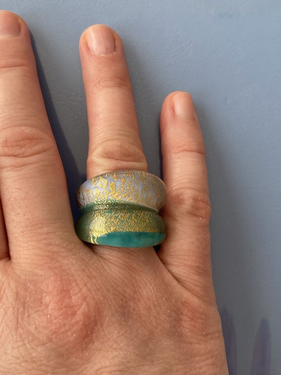 Anelli: Ring Grösse 51 aus Glas – Usato da Gümligen venduto da zeusone1 1
