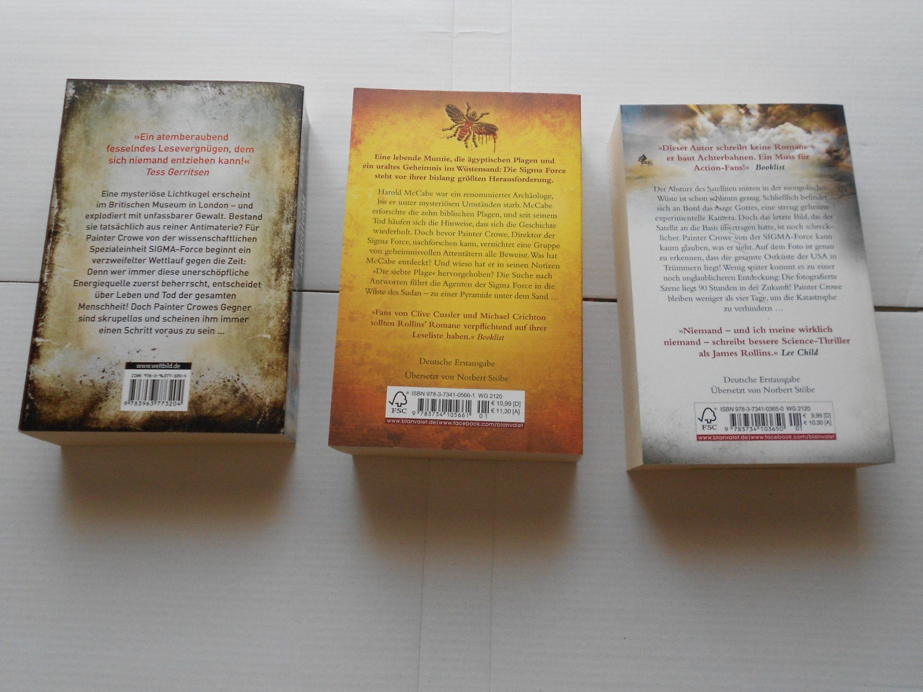 Libri: 3 Romane von James Rollins – Nuovo (secondo la descrizione) da Wettingen venduto da Andromeda26 1