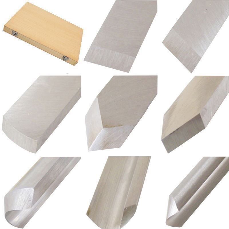 Tutti gli attrezzi: 8-teiliges Drechselbeitel-Set, HSS, neu – Nuovo (secondo la descrizione) da Thun venduto da Newnewshop 6