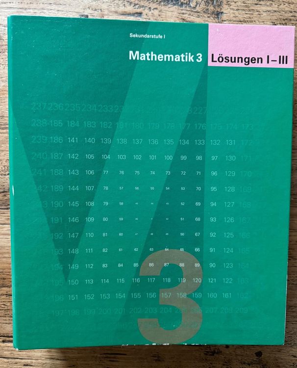 Mathematik 3_ Lösungsordner zu Arbeitsheft I-III. Stufe I (Gebraucht