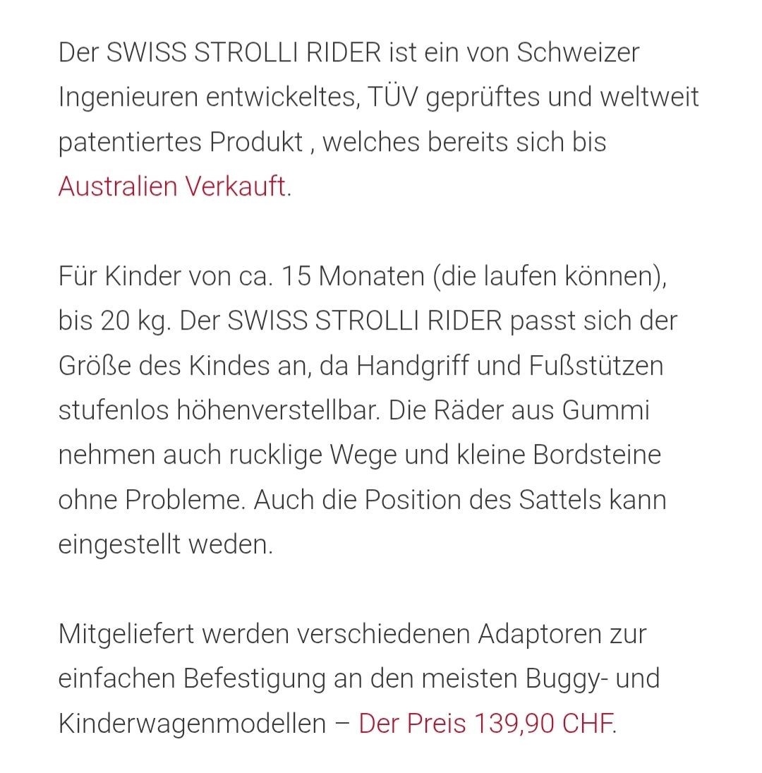 Carrozzine: Strolli Rider Buggy Board – Usato da Kölliken venduto da aninavera 7