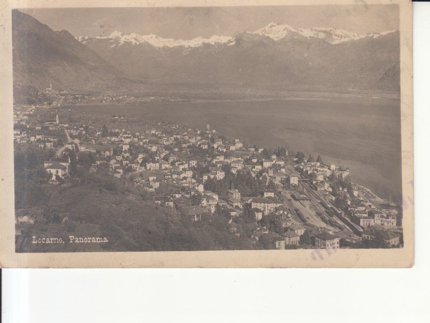 Cartoline postali: Locarno Panorama 1935 – Usato da Bürglen TG venduto da StampGraf