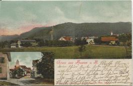 Hausen am Albis ZH 2 Bild AK 1903 sehr gut erhalten