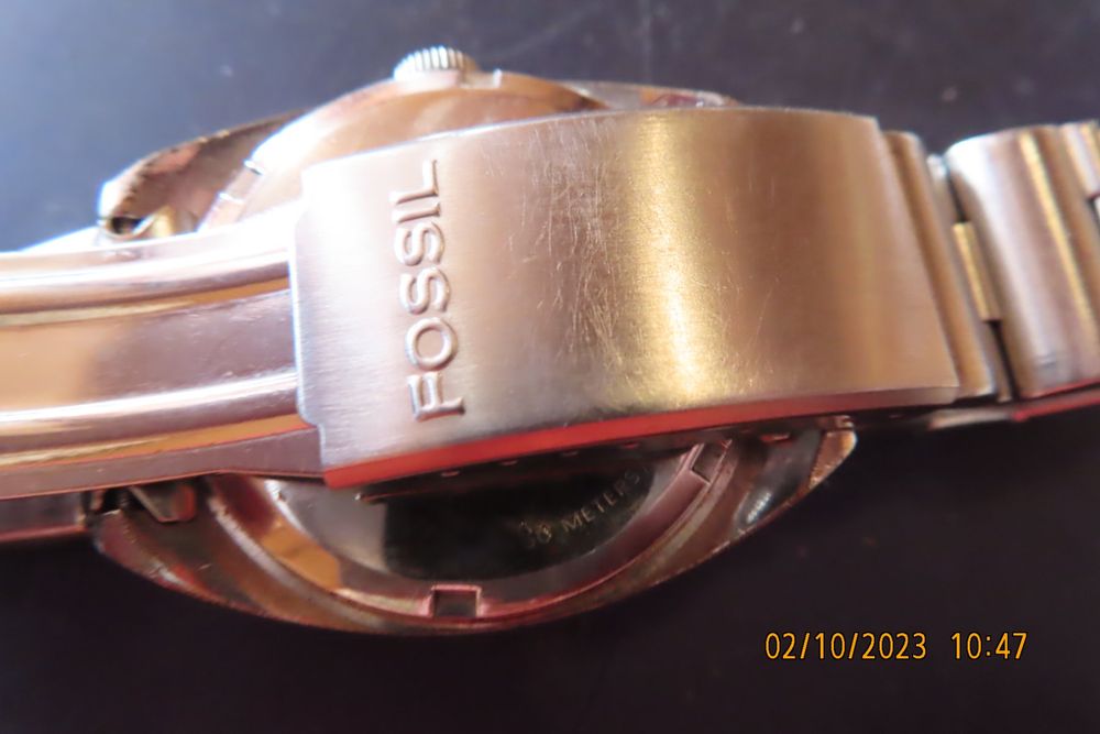 Fossil Montres: Fossil Ø  36.69mm, Batterie wechseln, Band gut 20 cm – D'occasion à Oberdorf BL par besteckeritter 2