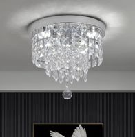 Kronleuchter Deckenleuchte chrom Kristall LED 25cm