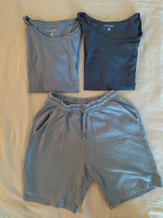 Set mit Shorts und 2 T-Shirts blau Gr. 164