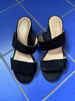 Mules sandales noires cuir velours t. 37 Varese