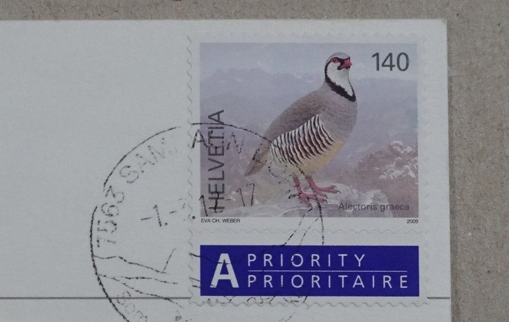 Cartoline postali: Samnaun Laret, 2012 – Usato da Lenzburg venduto da fh1 1