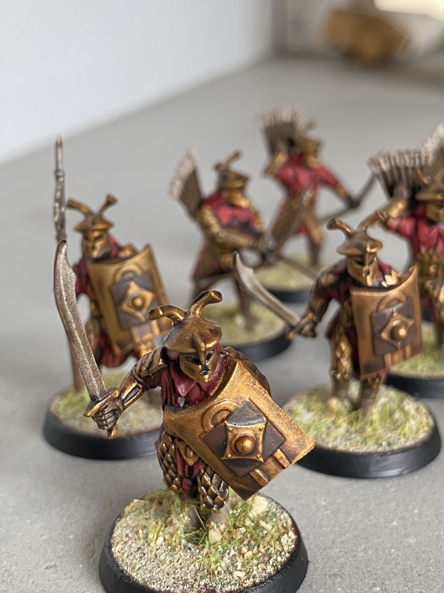 Modellbausätze & Standmodelle: LotR MESBG Warhammer Easterlings warriors painted bemalt – Gebraucht aus Delémont von Meurald 1
