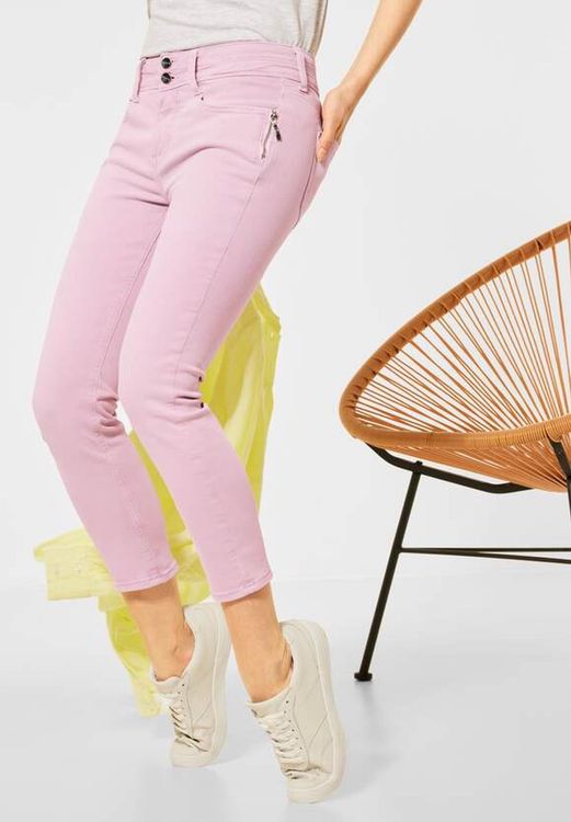 Street One Style Denim York – Jeans Donna Slim Fit – Vita Alta – Light Grey Random Wash – 34W / 28L