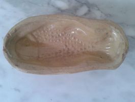 kleine antike Tonform FISCH für Quittengelée Sizilien