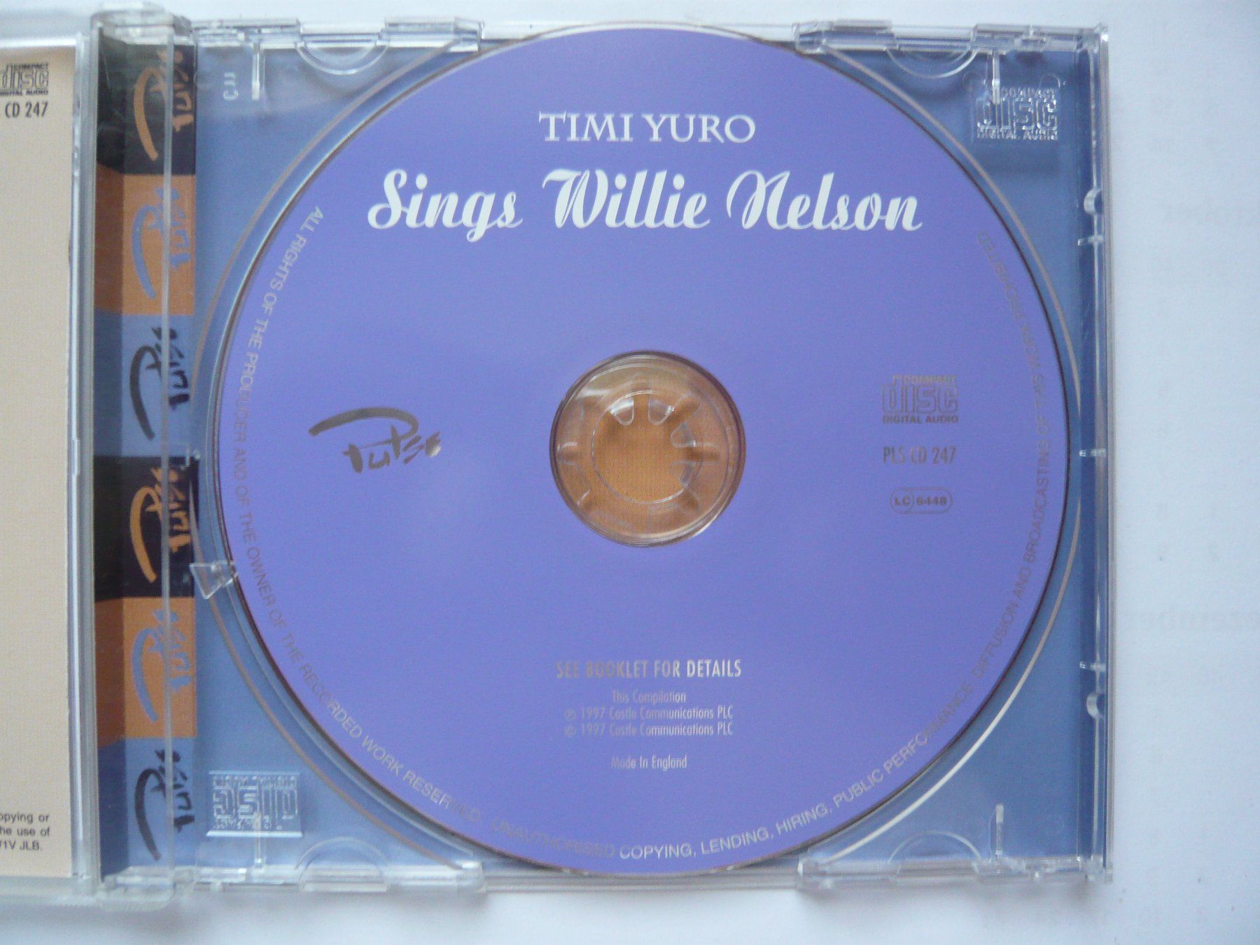 CDs: TIMY YURO SINGS WILLIE NELSON – Gebraucht aus Winterthur von Cajun 1