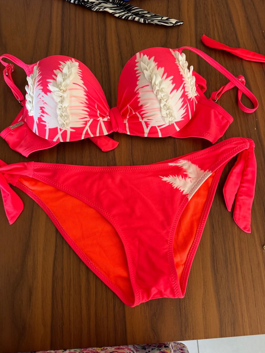 Costumi da bagno & Bikini: Pinker Sommer Bikini mit Palmen Print, Grösse 36/S – Nuovo e nell'imballaggio originale da Locarno venduto da Galbanino 3