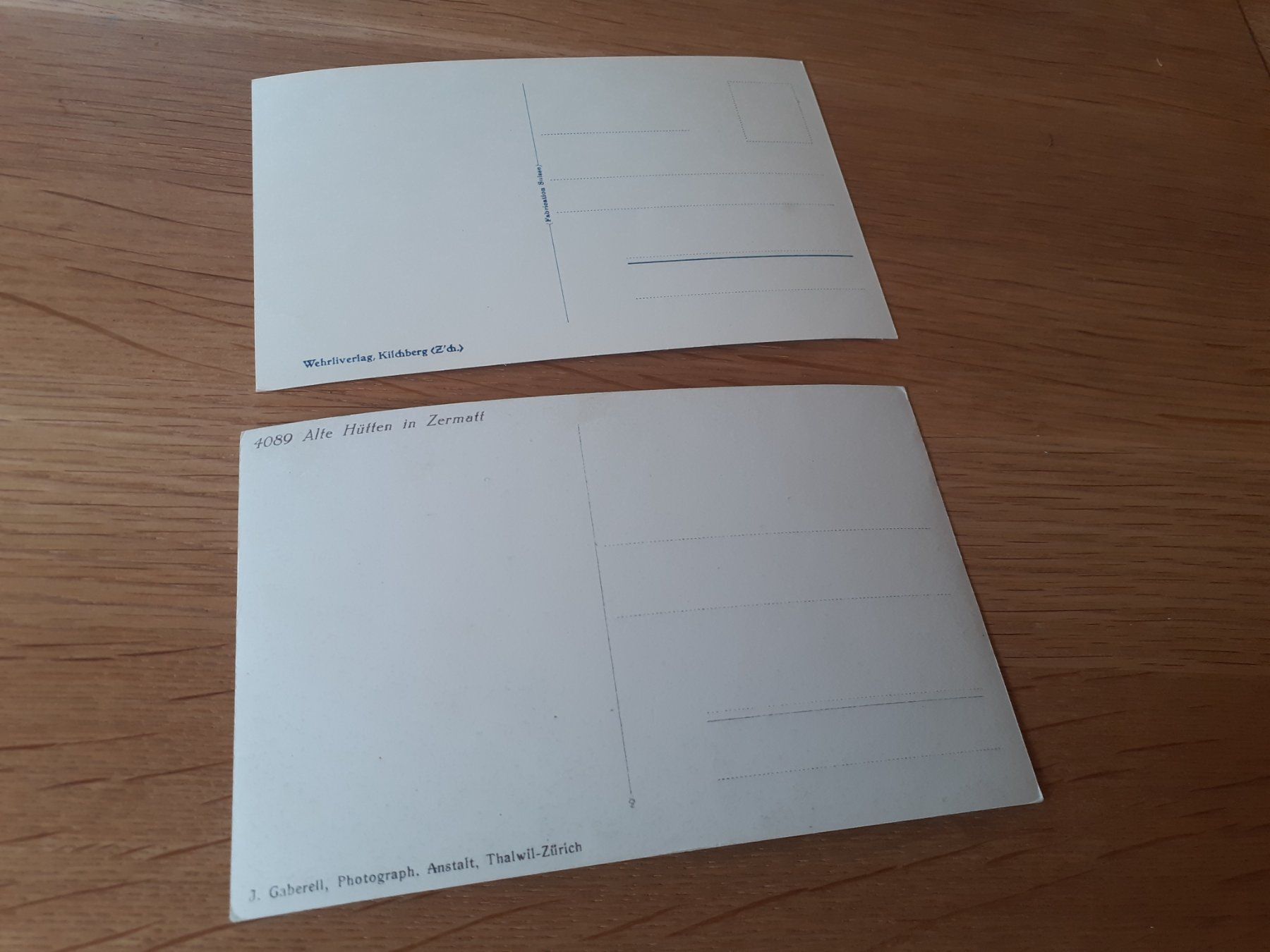 Cartoline postali: ALT ZERMATT _ ALTE HUETTEN – Usato da Winterthur venduto da Ornyx7 1
